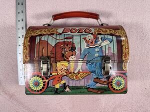 Bozo The Clown 1963 Metal Lunchbox With Thermos Vintage